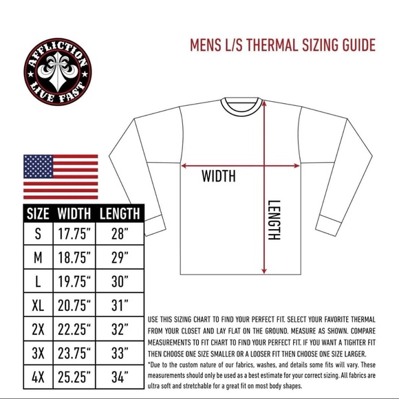 Archaic by Affliction Men's Thermal Shirt CRUDE Skull Biker Charcoal - Picture 4 of 9